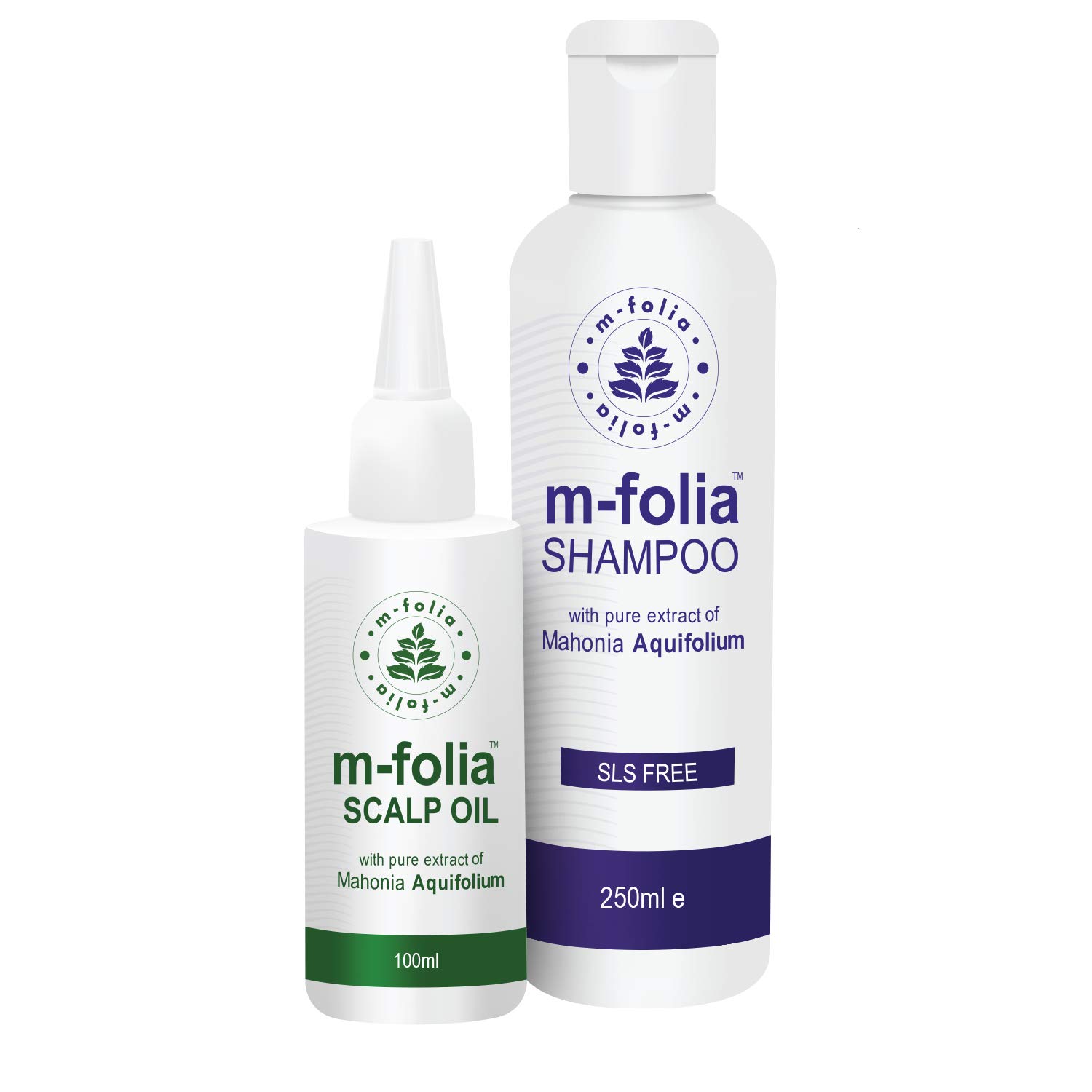 M-Folia Psoriasis Scalp Shampoo and Scalp Oil Hair Care Treatment Formulated to Treat the Psoriasis Scalp, Flaky Scalp, Itch Relief and Scalp Care for Symptoms of Psoriasis and Eczema (2x Pack)