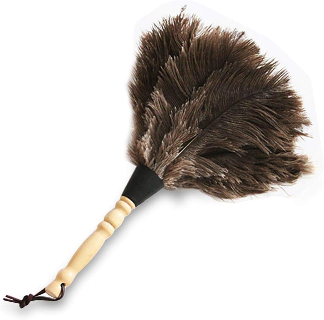 Ostrich Feather Duster Wooden Handle,30cm Amazon.co.uk Kitchen & Home