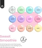 Beetles Gel Polish Starter Kit 12 Spring Pastels with Lamp Base Top Coat view 3