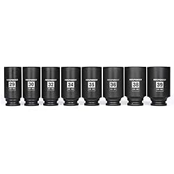 MIXPOWER 8-Piece 1/2-Inch Drive Deep Impact Socket