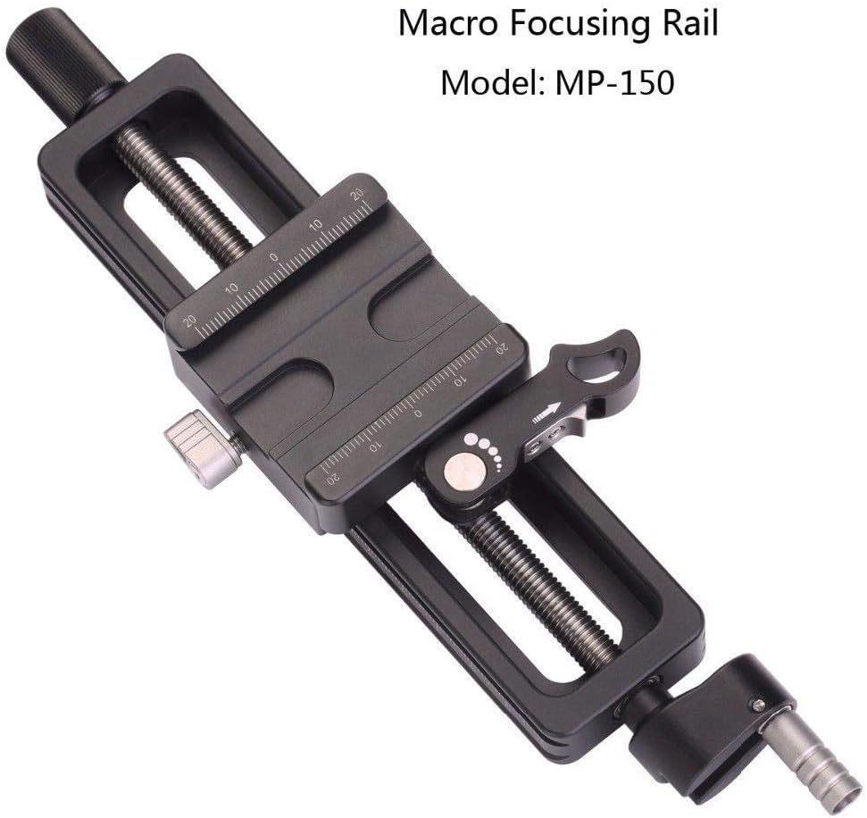 Leofoto MP-150 Standard Macro Track Micro Slide Rail with Rake Clip Holder