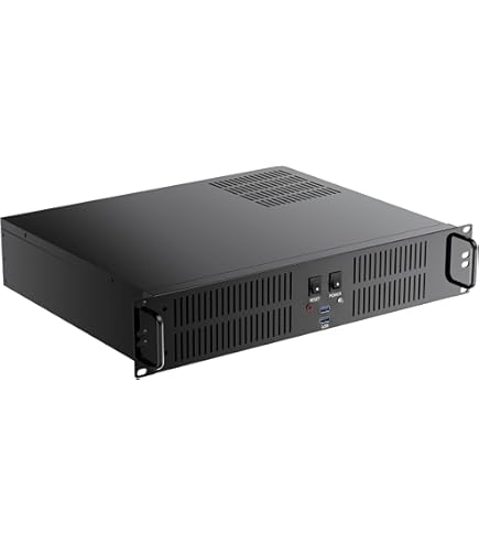 RackChoice Châssis serveur 2U rack 2 x 5,25 + 6 x 3,5 ATX/MATX Support ATX PSU avec refroidissement supérieur ou latéral