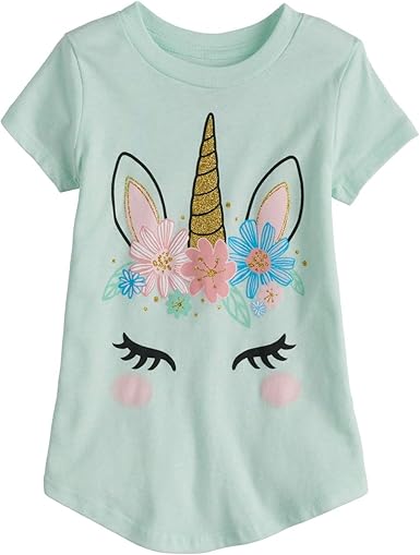 camiseta de unicornio para niña