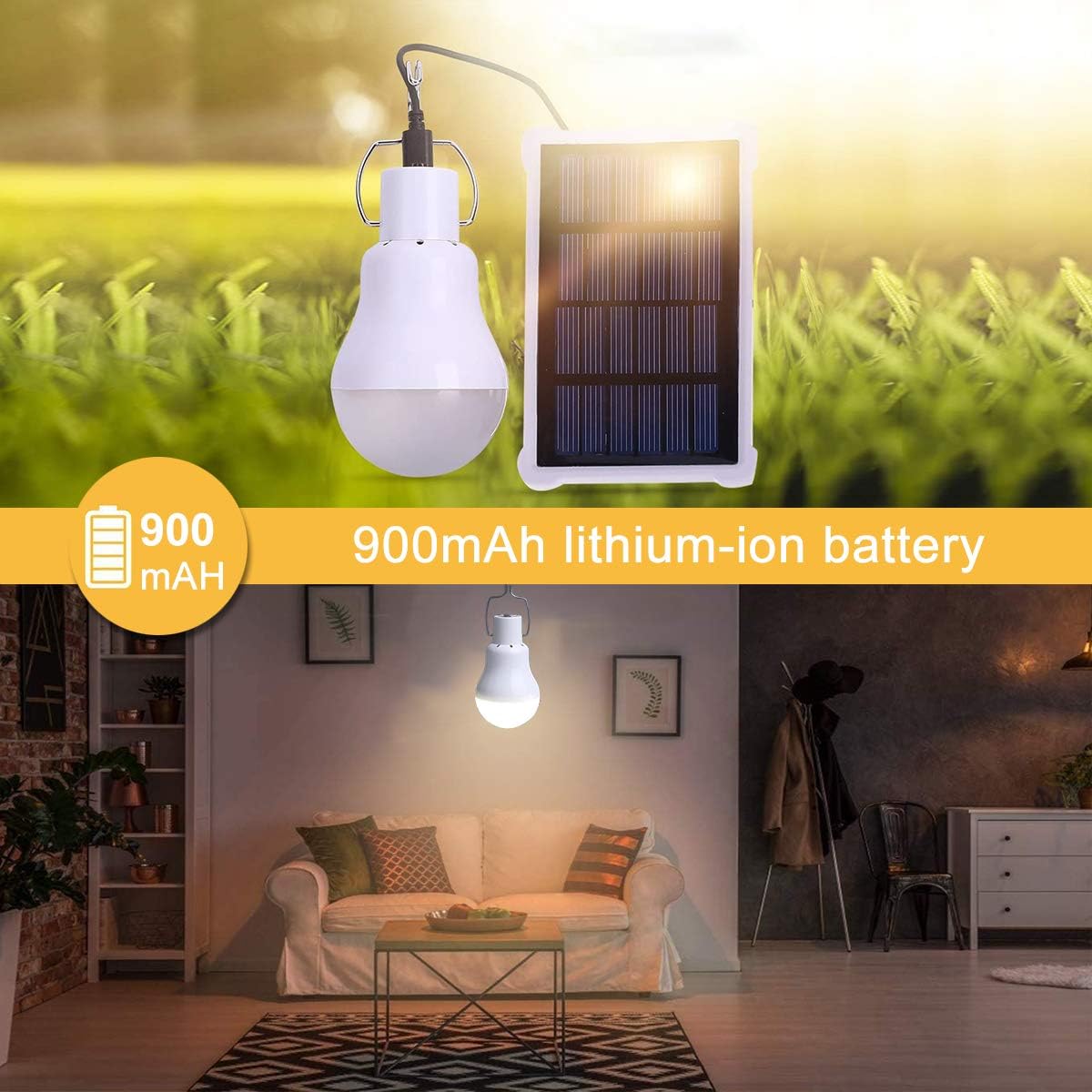 Peralng Solar Powered Shed Led Light Bulb - Image 5