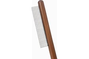 AHERO Pet Grooming Comb for Cats and Short-hair Dogs,Rubber Handle Cat Comb For Removing Matted Fur