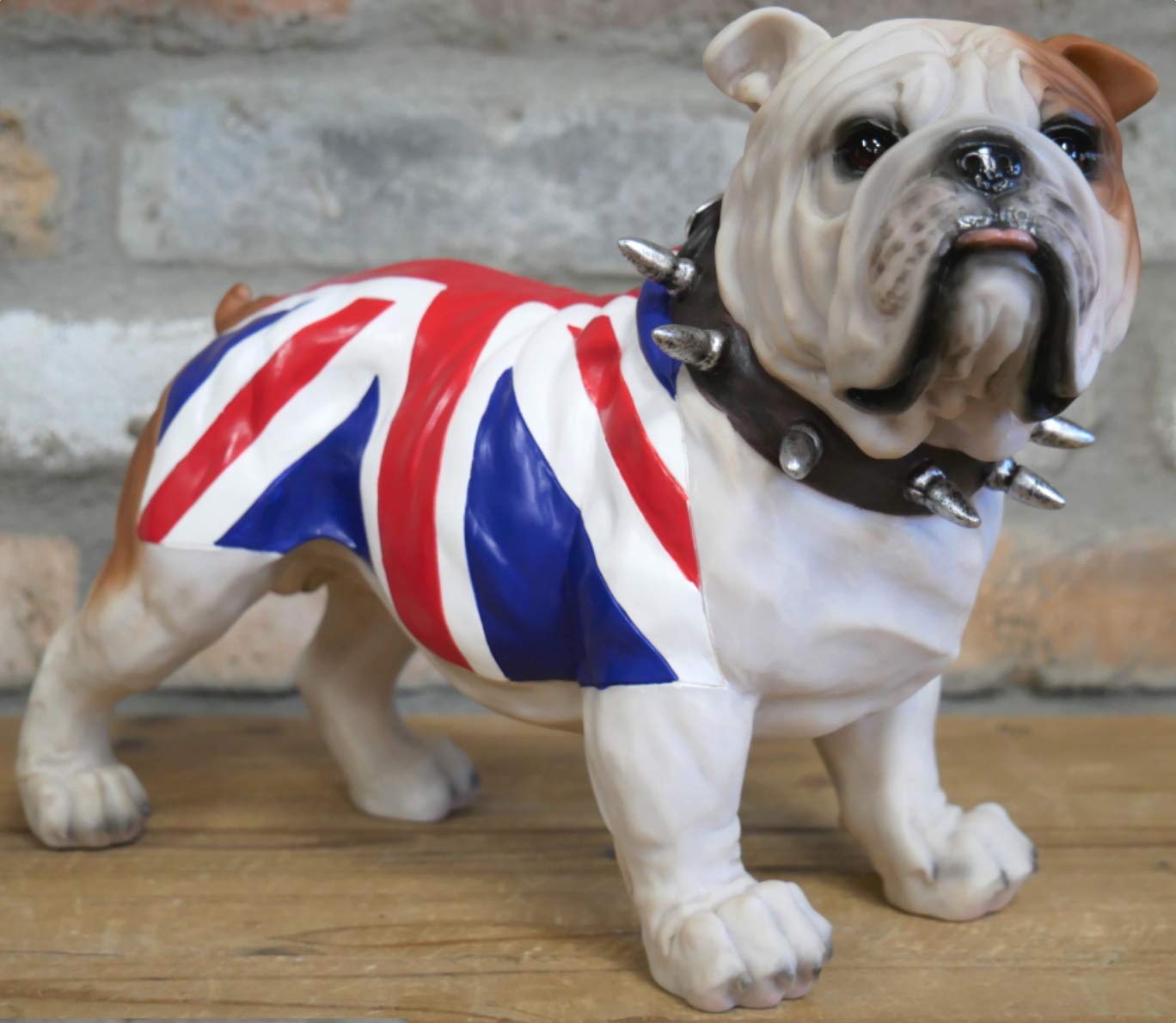 Animal Crackers Standing British Bulldog in Union Jack coat ornament, fabulous Dog lover gift