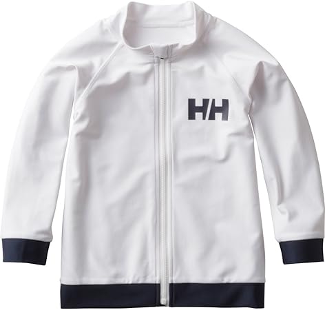 Amazon Co Jp Helly Hansen ヘリーハンセン 子供ラッシュガード K L S Fz Rashguard フルジップ ラッシュガード ホワイト W 140サイズ Hj 車 バイク