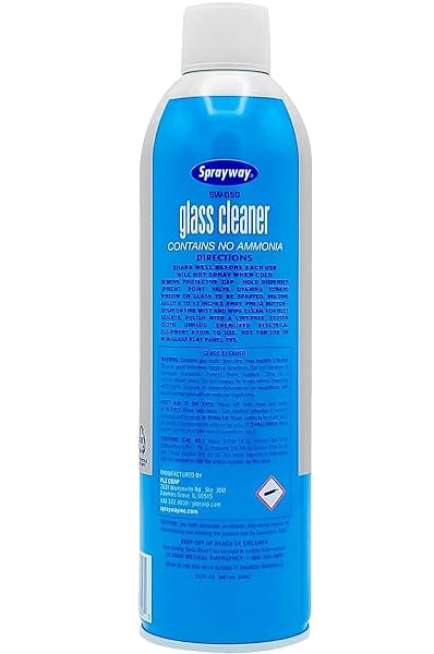 SPRAYWAY GLASS CLEANER WITH FOAMING SPRAY FOR A STREAK-FREE SHINE FOR HOME AND AUTOMOTIVE USE, 19 OZ., PACK OF 6