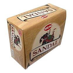 Sandal Incense Cones and Cone Incense Burner Bundle
