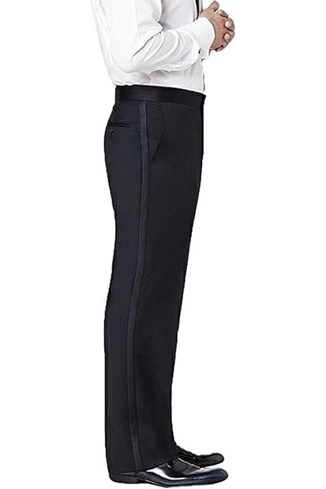 womens tuxedo trousers with satin stripe