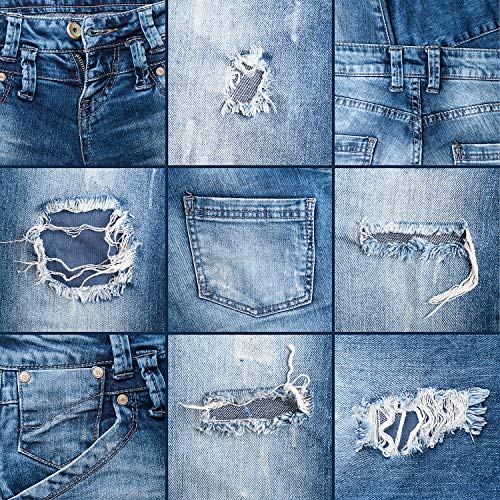 39 Pack,13 Colors 4.9"x 3.7" Large Size Iron on Patches for Repairing Fabrics Clothing Jeans