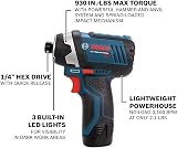 Bosch CLPK22-120 12V Max 2-Tool Combo Kit Drill Impact Driver Batteries Case view 5