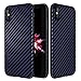 iPhone X Case,Luxury Silicone Slim Carbon Fiber Protective Shockproof Flexible TPU Bumper Full Body Thin Hybrid Drop Protection Anti-Slip Scratch Resistant Cover Cases Armor Apple iPhone X, Blue
