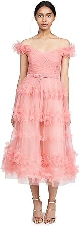 marchesa notte tea length gown