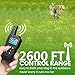 FunniPets Dog Training Collar, 2019 Upgraded Dog Shock Collar 2600ft Remote Range Waterproof Shock Collar for 3 Dogs with 4 Training Modes Light Static Shock Vibration Beepthumb 1