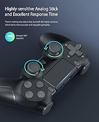 YCCTEAM Wireless Game Controller Compatible with PS