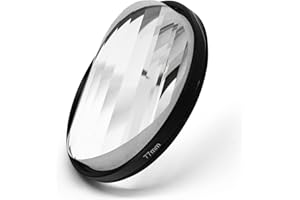 KOGJAERS Prism Glasses 77mm Linear Glass Prism Lens Fx Creative Photography Foreground Blur Repetitive Image Photography Prism Filter