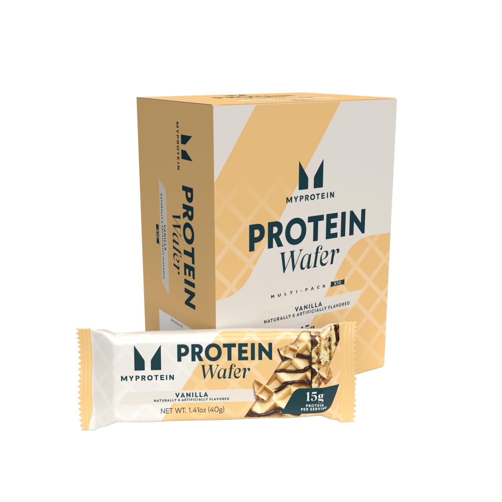 Myprotein Protein Wafers, Vanilla 10 x 40g (USA)