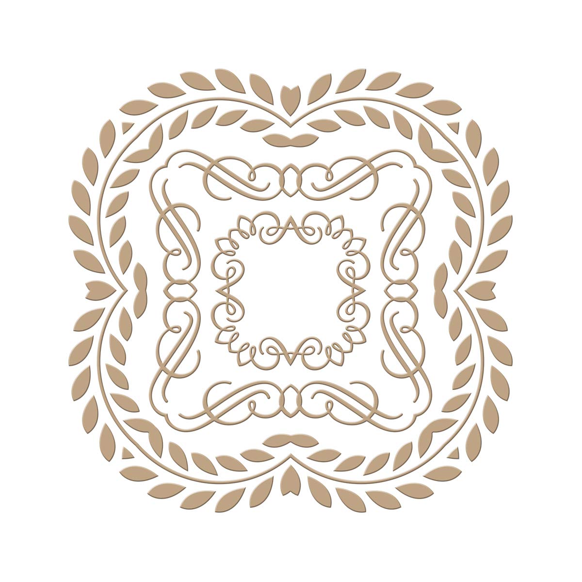 Spellbinders Glimmer Hot Foil Plate - Elegant Square