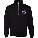 ALLNTRENDS Adult Zip Collar Sweatshirt EMT Embroidered Technician Top