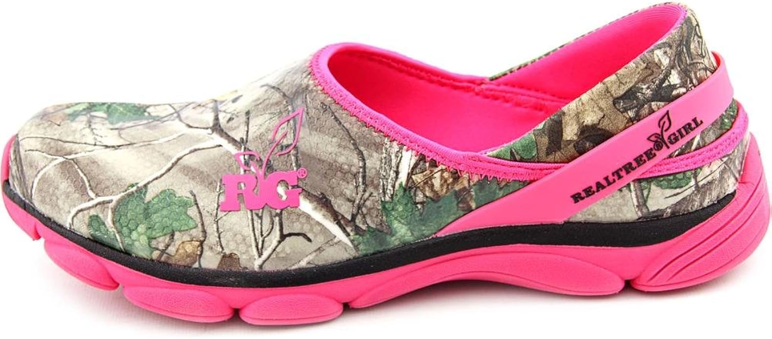 realtree camo mens lined clog with sherpa lining