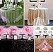 Poise3EHome 50x50 Square Sequin Tablecloth for Party Cake Dessert Table Exhibition Events, Purple