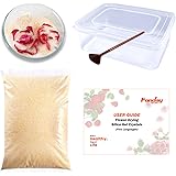 Fonday 5LBS(2.27Kg) Silica Gel Flower Drying Crystals with Sealed Container and Brush Fine Crystals Color Indicating Reusable