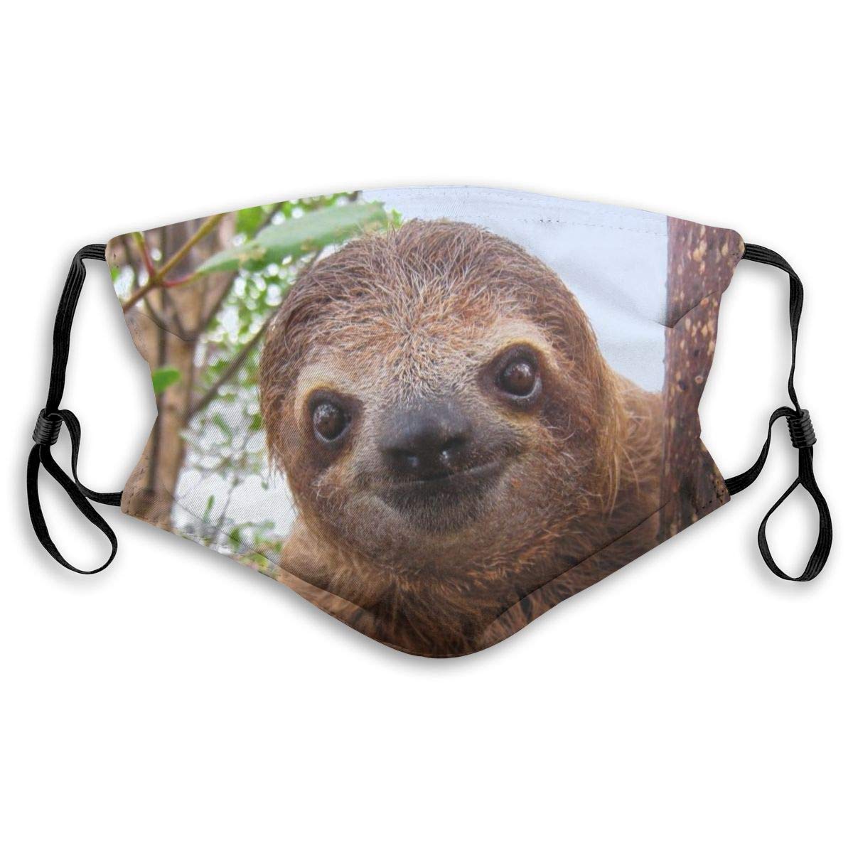Comfortable Windproof mask, Rescued Baby Sloths, Printed