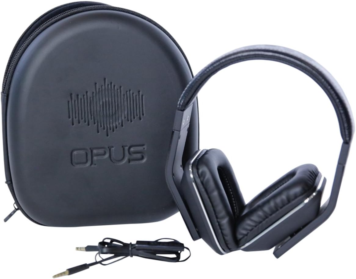 Opus Flux Over-Ear Closed Back Headphones with Mic & Volume Control