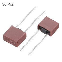 uxcell 30Pcs DIP Mounted Miniature Square Slow Blow