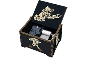 Sooharic The Legend of Music Box Wind Up- Wooden Music Box Mechanism Antique Carved Wood Gifts