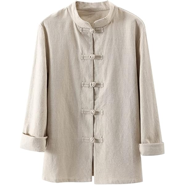 FioraMosaic Traditional Chinese Jacket | Cotton Mandarin Collar Top With Frog Buttons - Black/Red/White