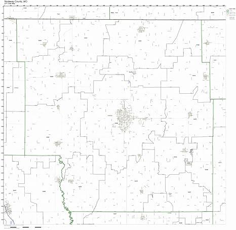 Amazon.com: Nodaway County, Missouri MO ZIP Code Map Not Laminated