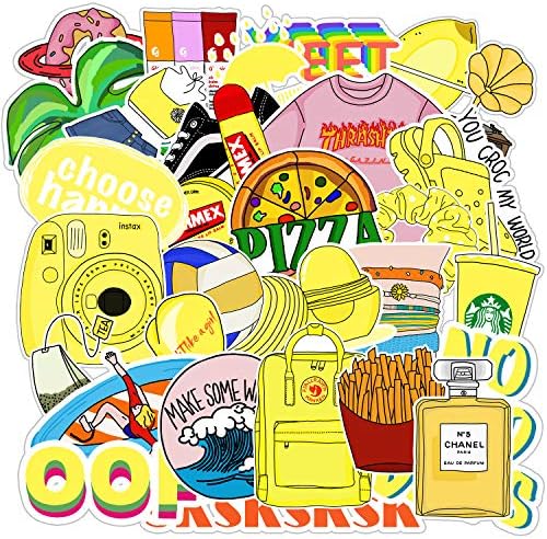 Cute VSCO Girls Stickers for Water Bottle(100 PCS),Waterproof Vinyl Mix Stickers for Teens Aesthetic Trendy Graffiti Decals for Cars Motorcycle Skateboard Portable Luggages Ipad Laptops