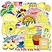 Stickers for Flask, Cute Positive Trendy Aesthetic Vinyl Sticker Teens Girls, Yellow Waterproof Decals for Laptop Water Bottle Phone Case, 50 Pack, Holiday Kids Decorations Rewards Idea