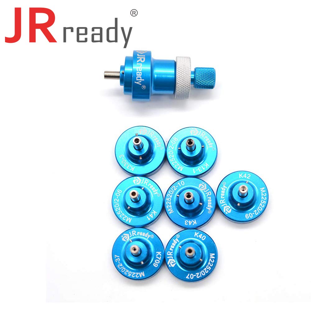 JRready Positioner Kit ST5114: K40 K41 K42 K43 K709 K13-1 K330-3 SK2/2 Amphenol contacts locator K series positioner work with crimp tools AFM8 M22520/2-01 YJQ-W1A