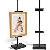 Donghome 18” Steel Adjustable Tabletop Easel Stand,Picture Frame Stand for Display,Decorative Stands for Photos,Plates,Painting,Artwork,Poster,Books (Black, 18 in)