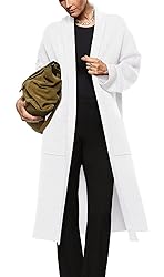 Womens Long Sleeve Maxi Cardigan Open Front