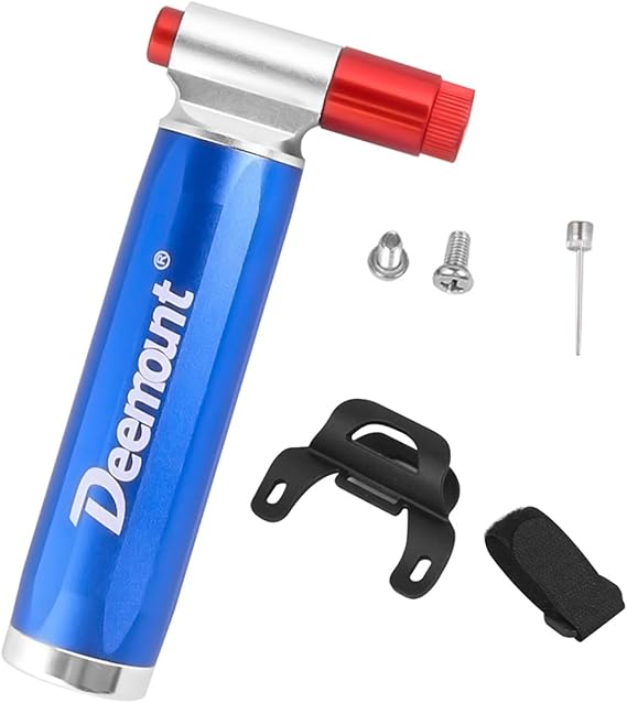 DEEMOUNT Bike Pump Bicycle CO2 Inflator with Cartridge