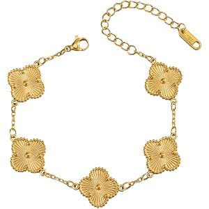 FUMANTANG Luxury Jewelry Bracelet for Women,Adjustable Link Double Sided Jewelry, Lovely Fashion Jewelry Gift for Women