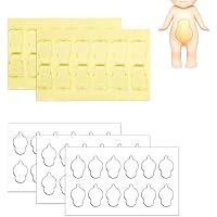 60pcs Adhesive Tapes for Sonny Baby, Double Sided Clear Adhesive Pads Mini Figure Clear Glue Sticky Putty Replacement for Son