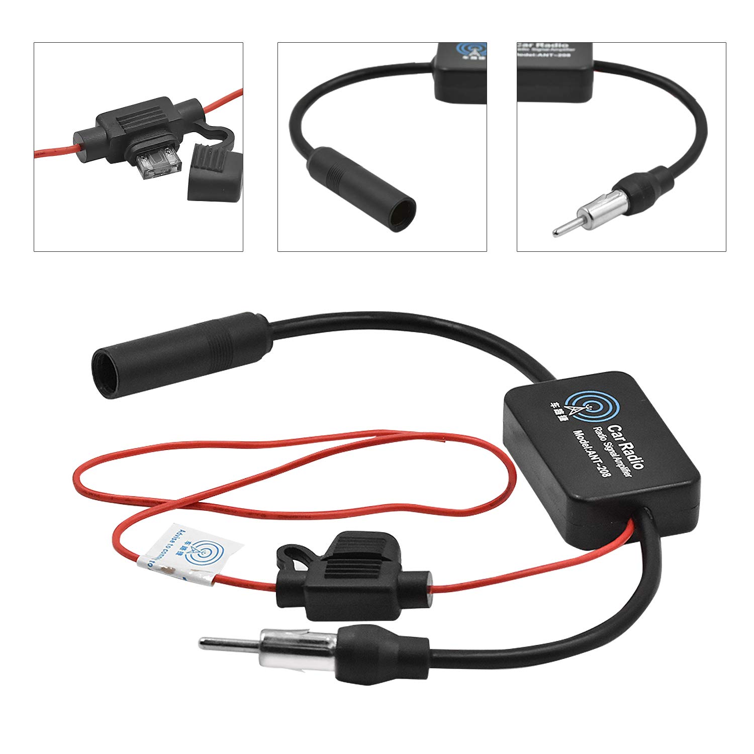 Amplificatore Segnale Radio FM/AM Per Auto 12V - Universale, Migliora La Ricezione Dell'antenna
