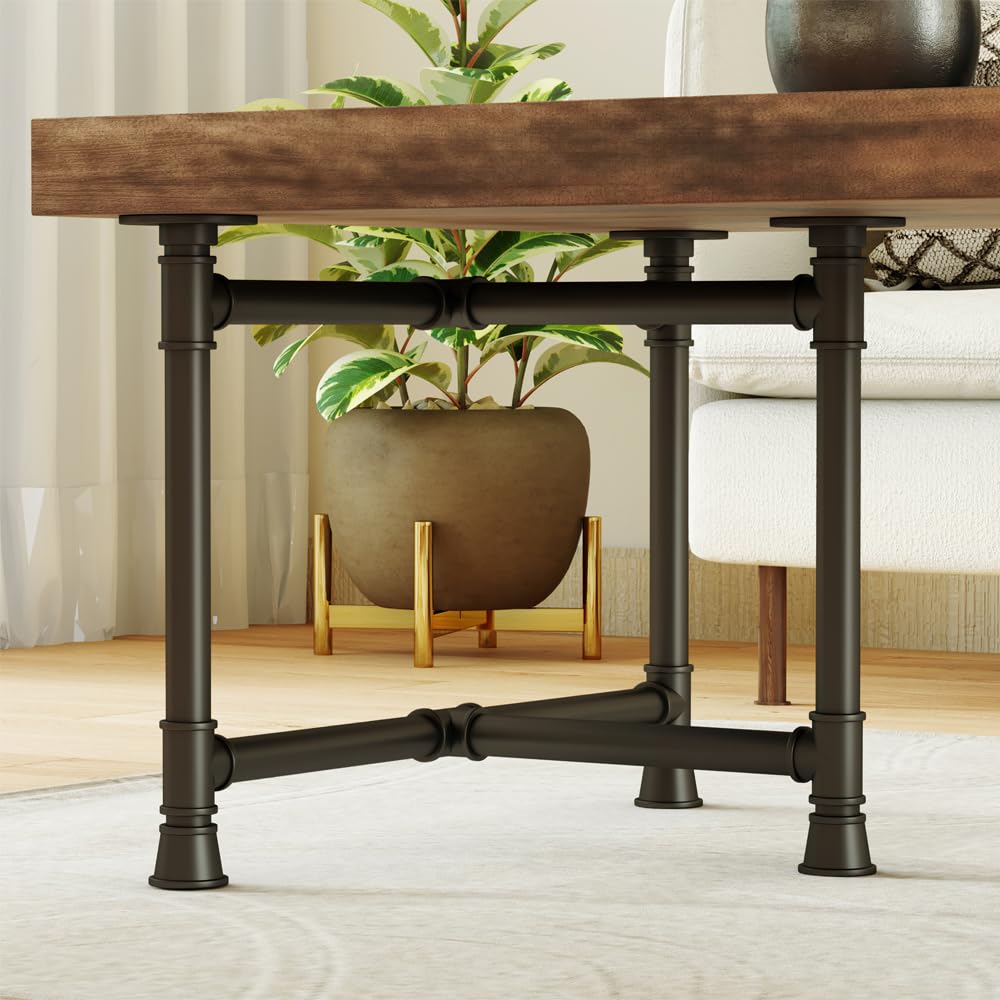 Photo 1 of KaKaBB Metal Coffee Table Legs 16 Inch, Black Bench Legs, Heavy Duty Furniture Desk Chair Legs Set of 2, DIY Coffee Table Base