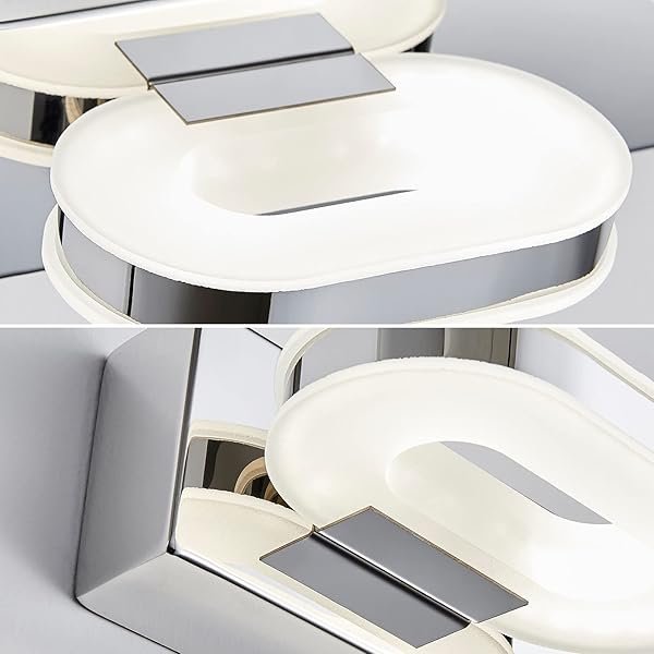 MYHAPTIM MODERN LED 4 LIGHTS VANITY LIGHT FOR BATHROOM MODERN VANITY LIGHT FIXTURE WALL SCONCE 26 INCH NATURAL WHITE LIGHT (CHROME)