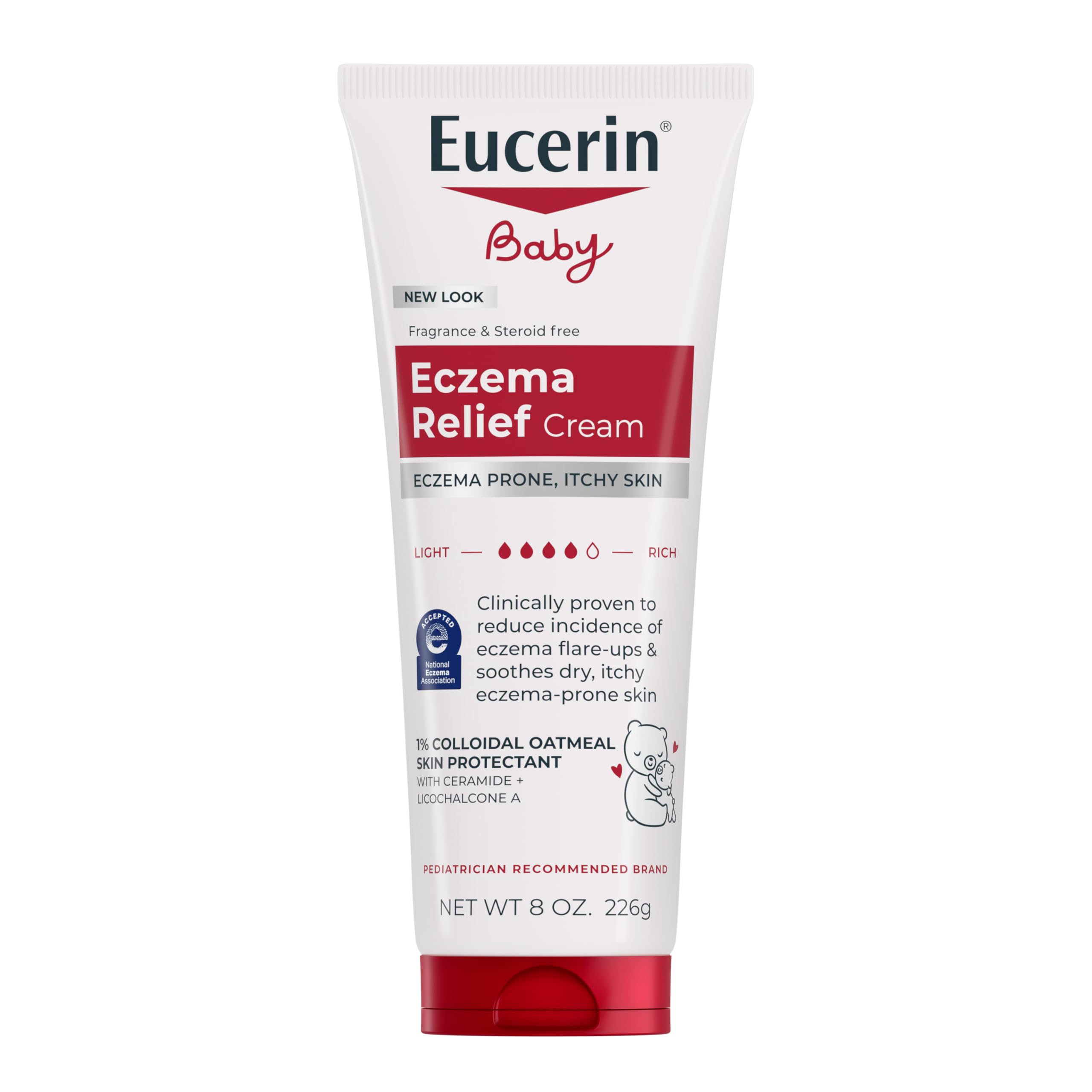 Eucerin Baby Eczema Relief Body Cream - Steroid & Fragrance Free for 3+ Months of Age - 5 Oz. Tube