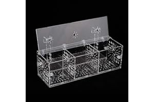 FOCKETY LZKW Fish Breeding Incubator, Fish Isolation Box Transparent Height Adjustable Acrylic Hook Sucker Design for Isolation for Breeding(30CM10CM10CM)