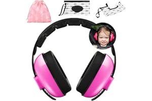 Kiki Babies Noise Canceling Headphones - Infant Ear Muffs With Wipes Dispenser and Travel Bag - Premium Soft for Concerts, Ou