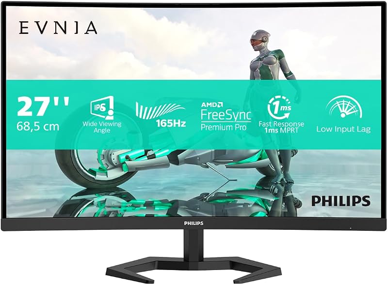 Philips Evnia 27M1N3200ZS 27" FHD 165Hz IPS 1ms Gaming Monitor FreeSync Premium