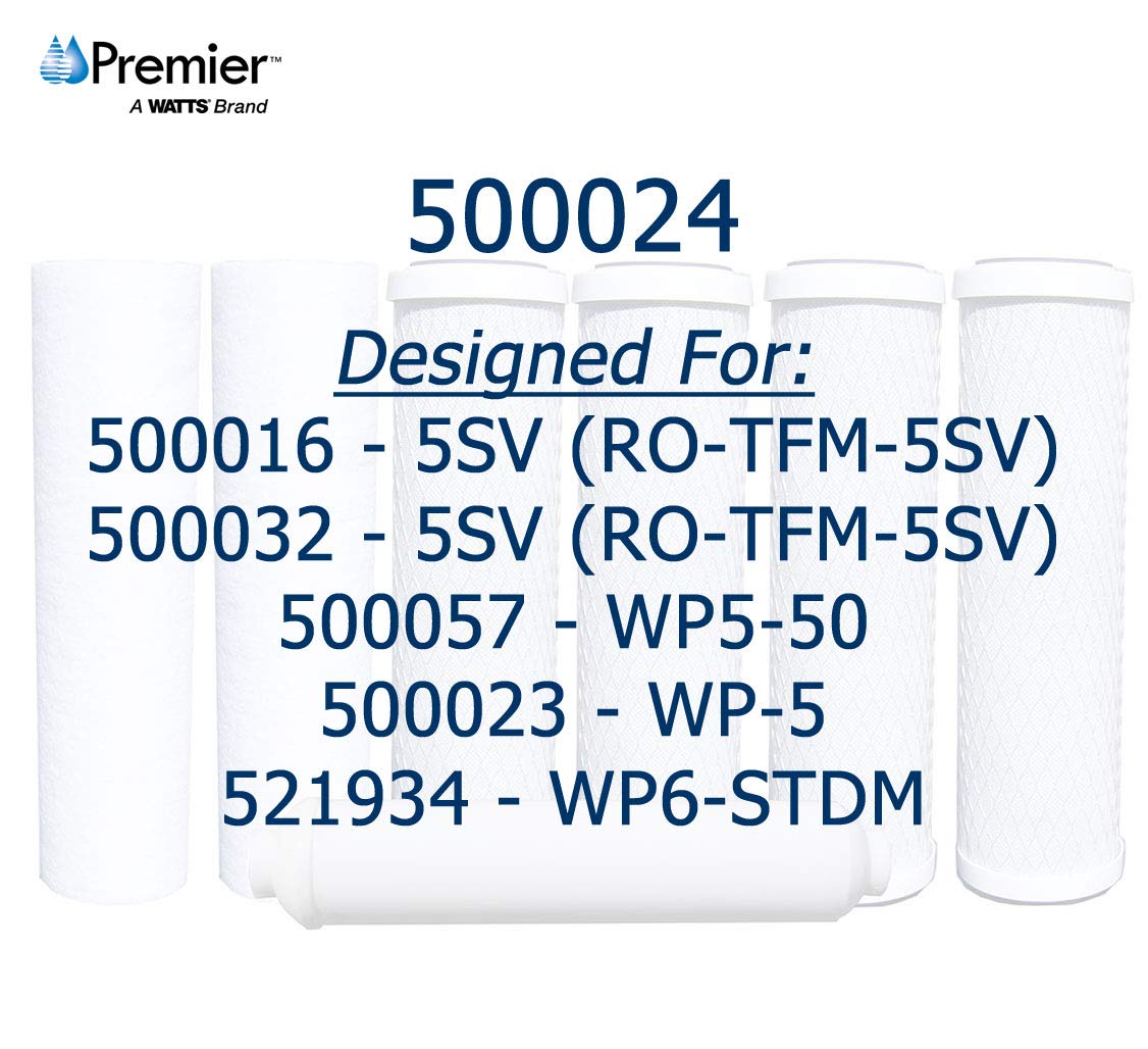 Watts Premier WP500024, 7 Annual Pack Replacement Filter Kit