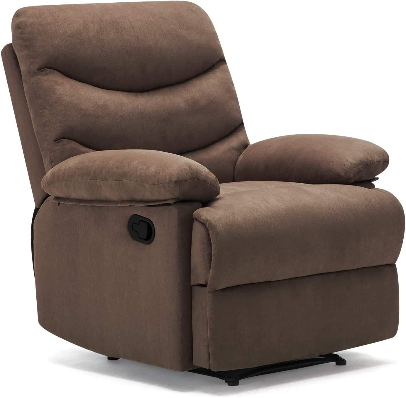 Amazon Com Windaze Recliners Chair Heat Massage Lounge Ergonomic Sofa Chair Microfiber For Living Room Brown Kitchen Dining